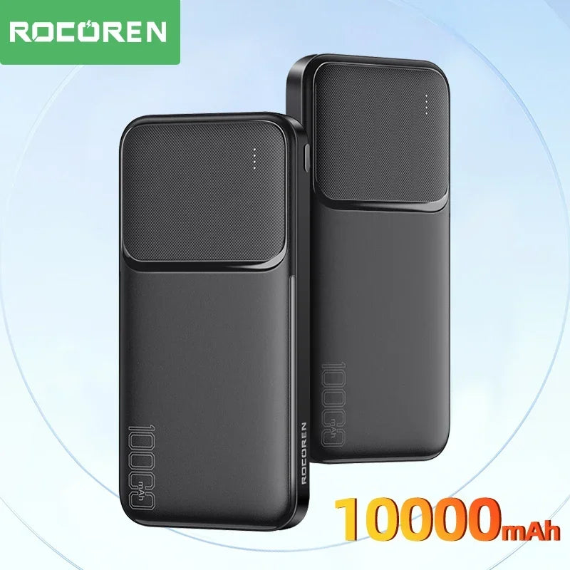 Rocoren Power Bank 10000mAh Portable Charger External Battery