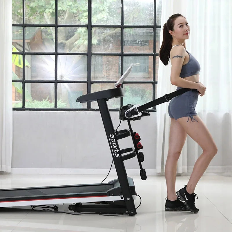 2022 Upgrade Treadmill with Massage Machine Dumbbe Folding