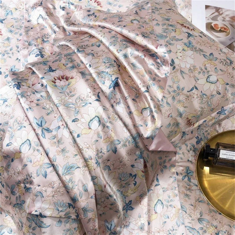Mulberry Silk 4 Pieces Comforter Bedding Set, 1PC