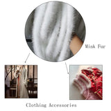5m Natural Mink Fur Ribbon Tapes 2.5cm Width