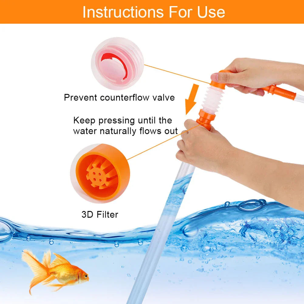 Aquarium Gravel Cleaner Fish Tank Cleaner Vacuum Regulating