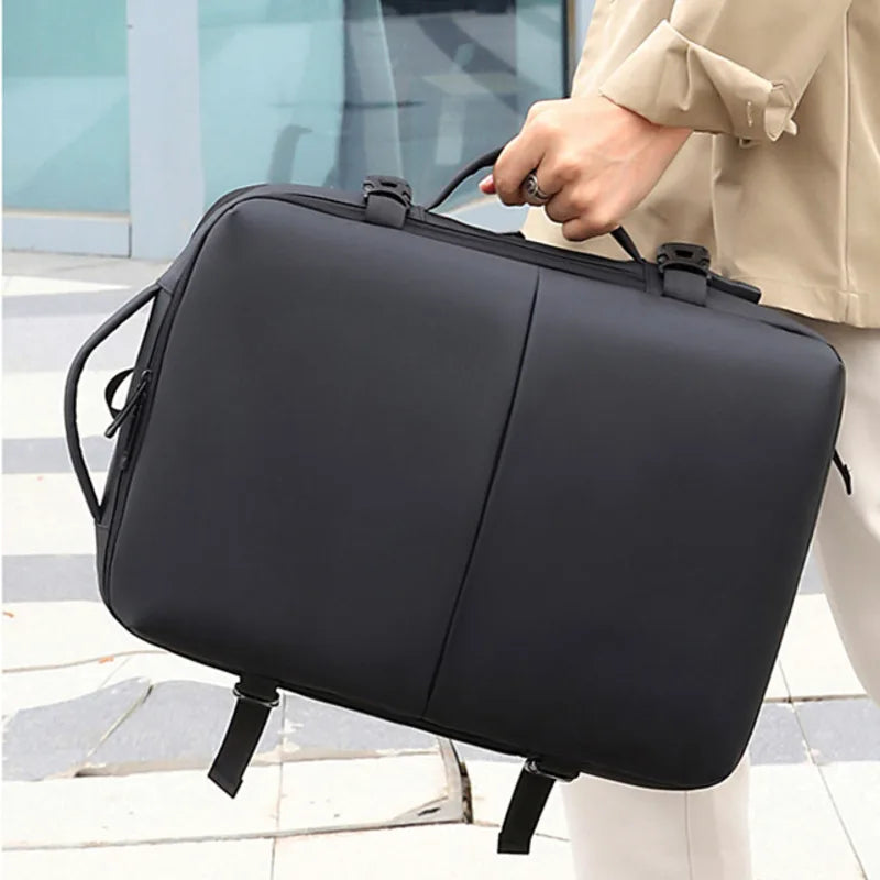 Classic Travel Backpack Men Business Backpack School Expandable