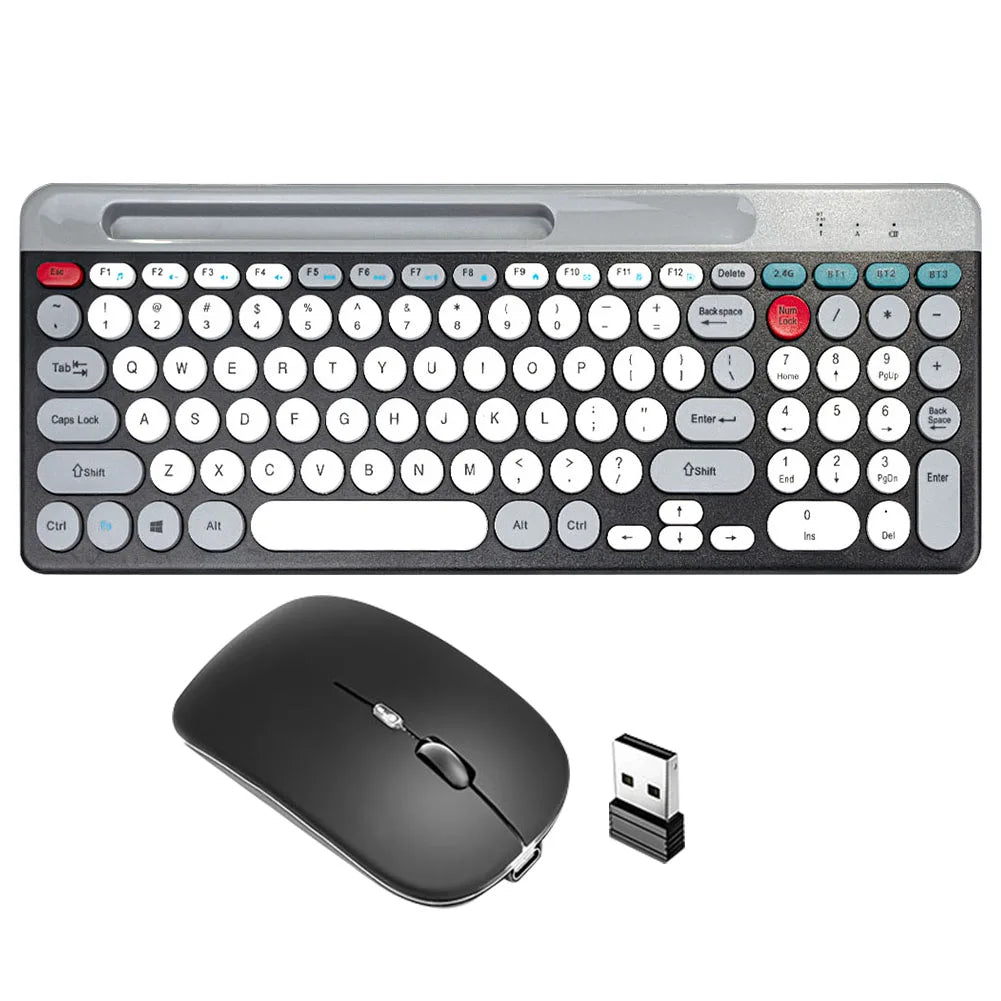 2.4Ghz Bluetooth-compaitble Dual Mode Keyboard and Mouse Combo