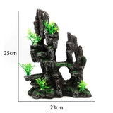 Fish Tank Plant Rockery Multi-style Aquarium Decoration,Resin Artificial