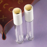 Clear Wand Lip Gloss Tube White cap 4ml