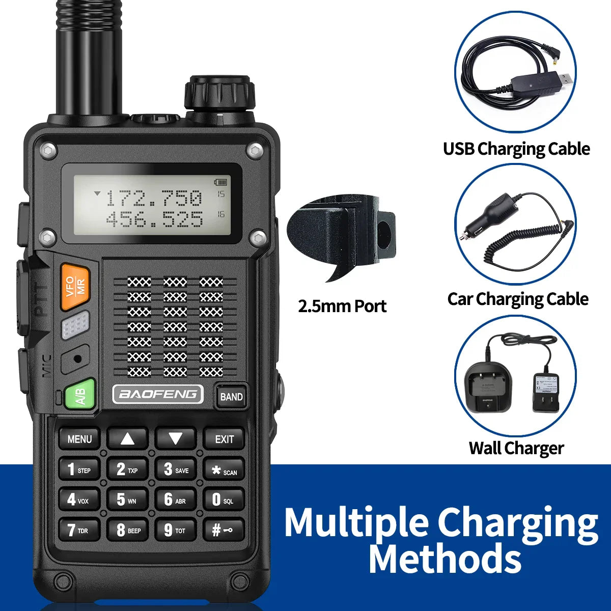 2PCS BaoFeng UV-S9 Pro V2 Walkie Talkie 10KM