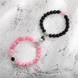 Hot Sale 2Pcs/Set Natural Stone Beads Bracelet For