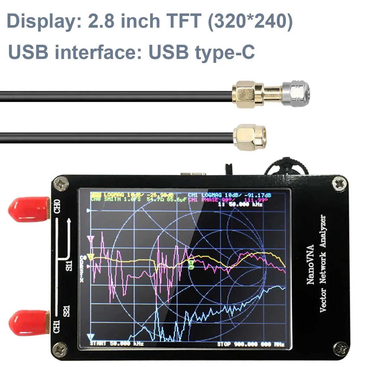 S-A-A-2 NanoVNA-F V2 Vector Network Analyzer Digital Nano