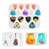 Guitar Pick Resin Molds DIY Guitar Triangle Plectrum