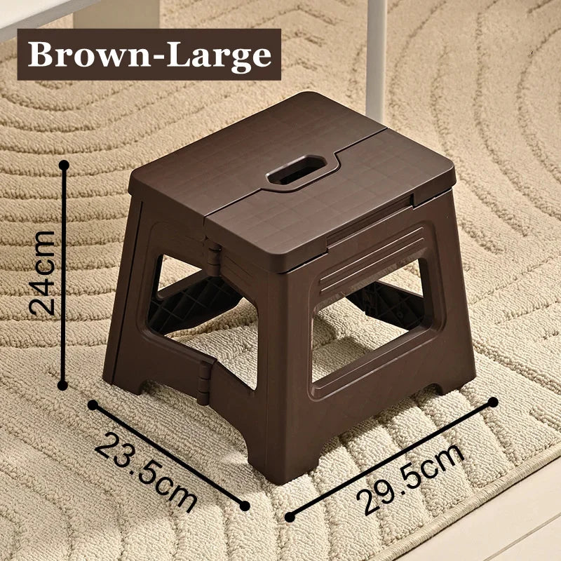 Plastic Folding Stool, Outdoor Foldable Beach Chair, Ultralight