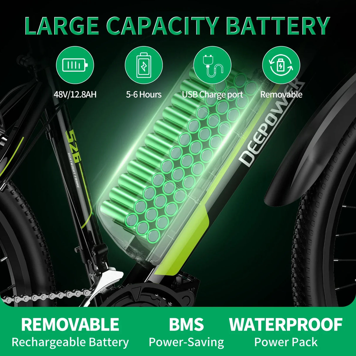 ZPW S26 500W EBike 48V 20AH 26 Inch