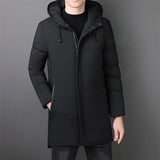 New 2024 Brand Hooded Casual Fashion Long Thicken