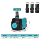 Ultra Quiet 3-50W Submersible Aquarium Water Pumps Filter