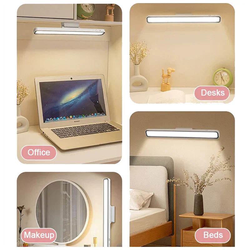 LED Reading Desk Lamp USB Rechargeable Light Stepless