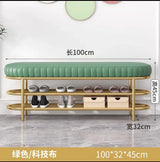 Nordic Shoe Bench Soft Cushion Multifunctional Shoe Rack