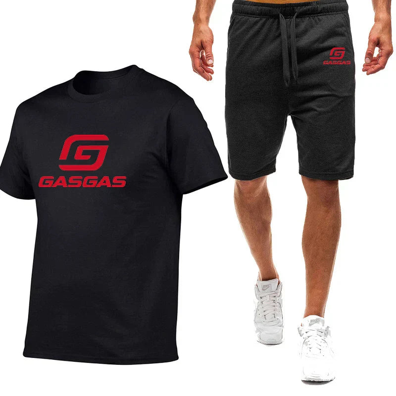 Motorcycles GasGas Summer Men's Sportswear Shorts Set Short