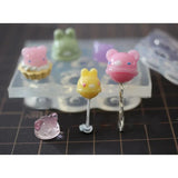 DIY Handcraft Egg Tart Lollipop Shaped Silicone Epoxy
