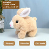 Electronic Plush Rabbit Toy Robot Bunny Walking Jumping