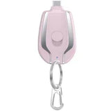 Portable Mini Power Bank Keychain Emergency Mobile Phone