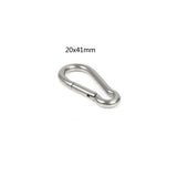 Screw Climbing Gear Carabiner Stainless Steel Gold Color