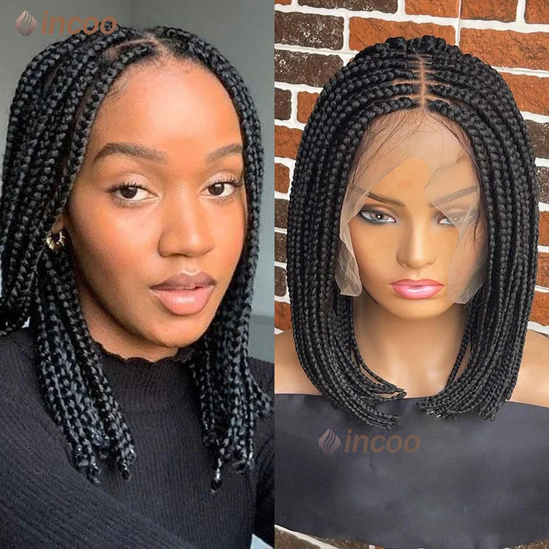 10 Inches Synthetic Full Lace Wigs for Black