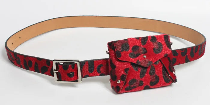 Women's Leopard Print Belt Bag for Autumn/Winter Fashion