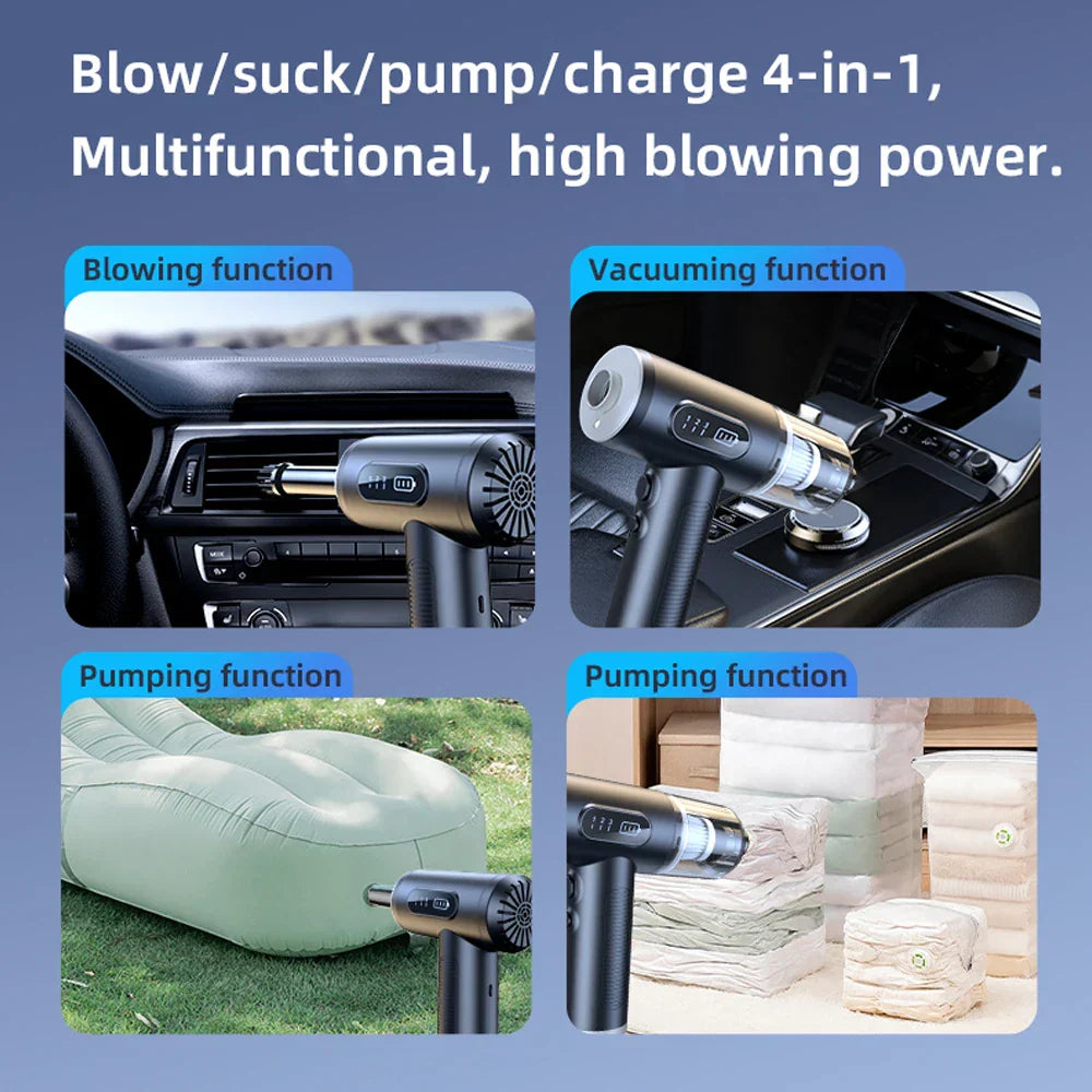 290000Pa Car Vacuum Cleaner Strong Suction Wireless Vacuum