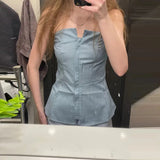 Spring Summer New Sexy Off-shoulder Sleeveless Slim Blouses