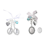 Wedding Bouquet Charm Lace Oval Bridal Bouquet Angel