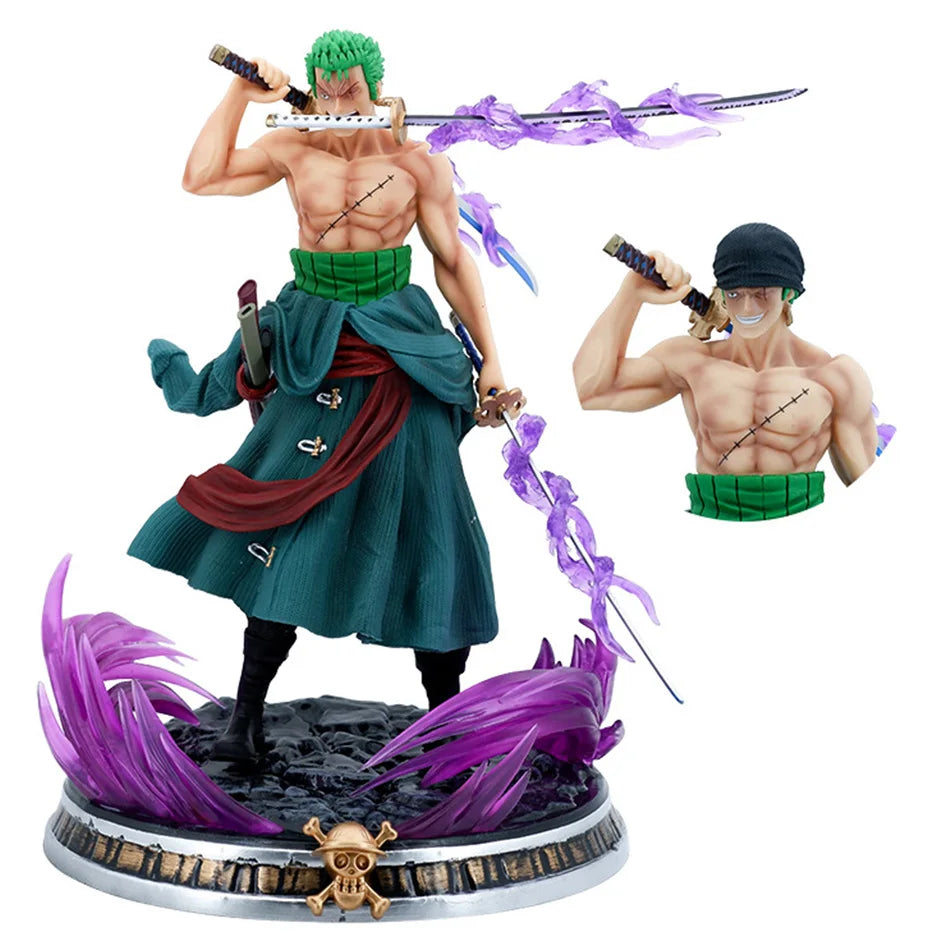 One Piece Figure 21cm Roronoa Zoro Double Headed