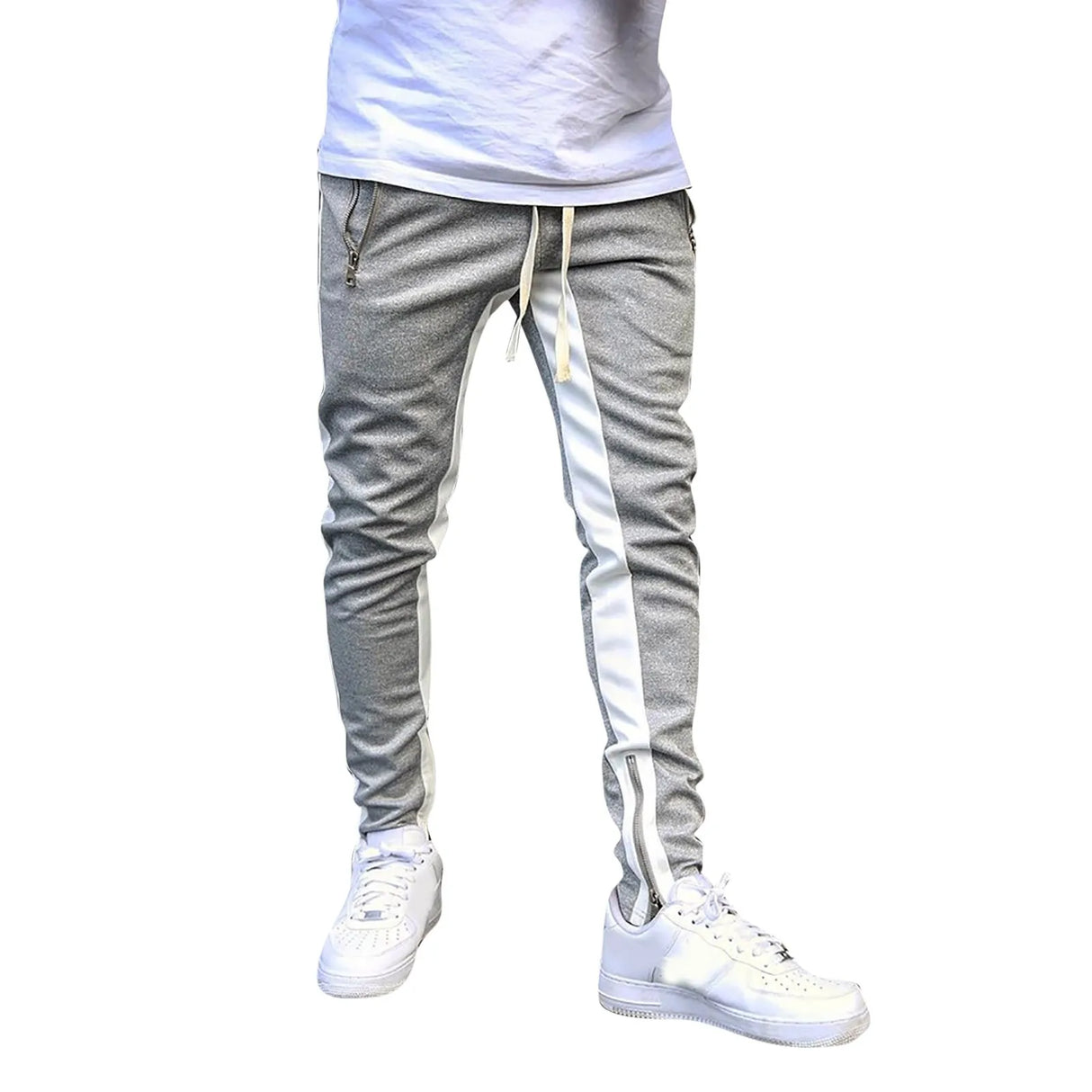 New Men's Casual Fashion Pants Streetwear Sportswear Skinny