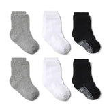 6 Pairs/Lot Fashion Children Socks Grip Crew Socks