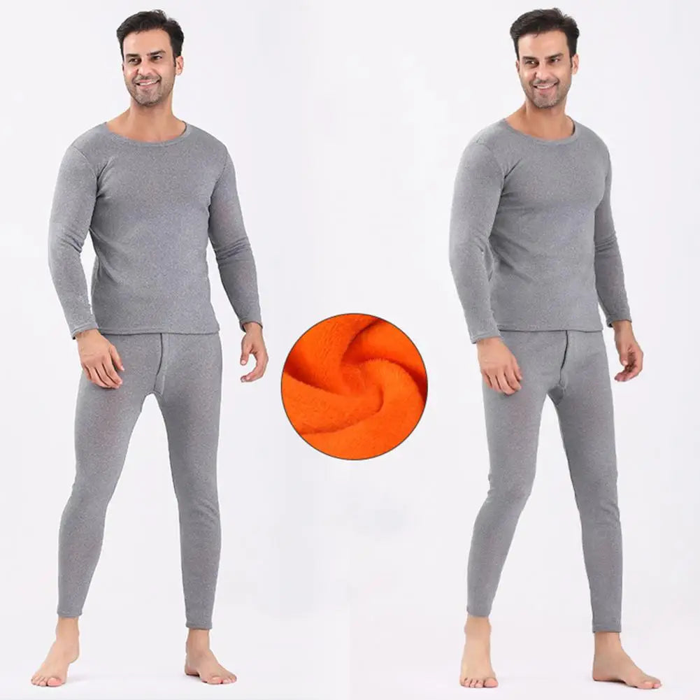 Men Thermal Underwear Set Unisex Winter Warm Underwear