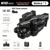 New K10 Max RC Drone HD Triple Camera