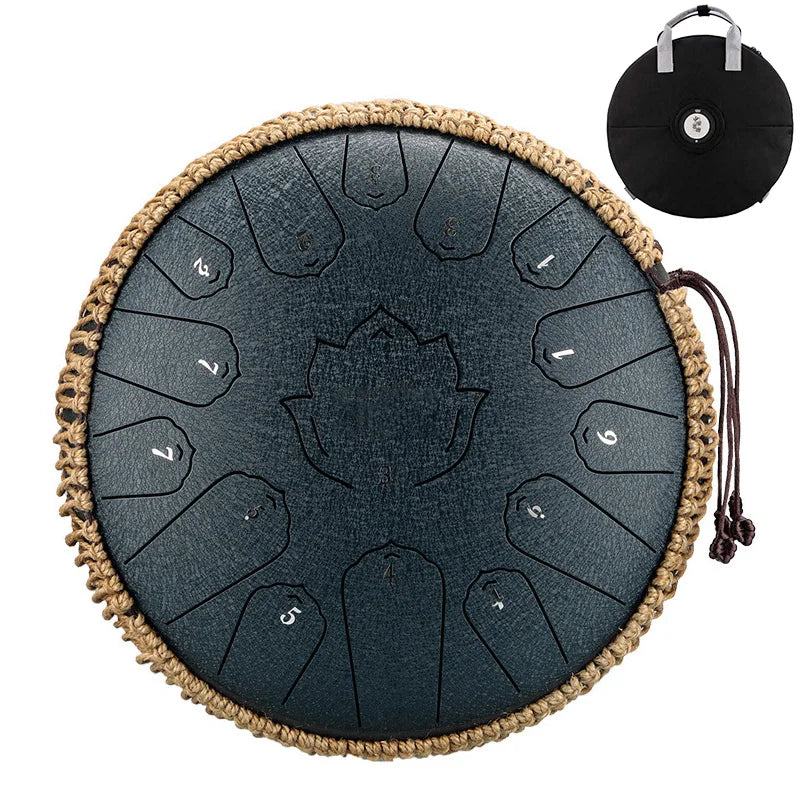 Hluru Music Drum 15 Notes Glucophone Steel Tongue