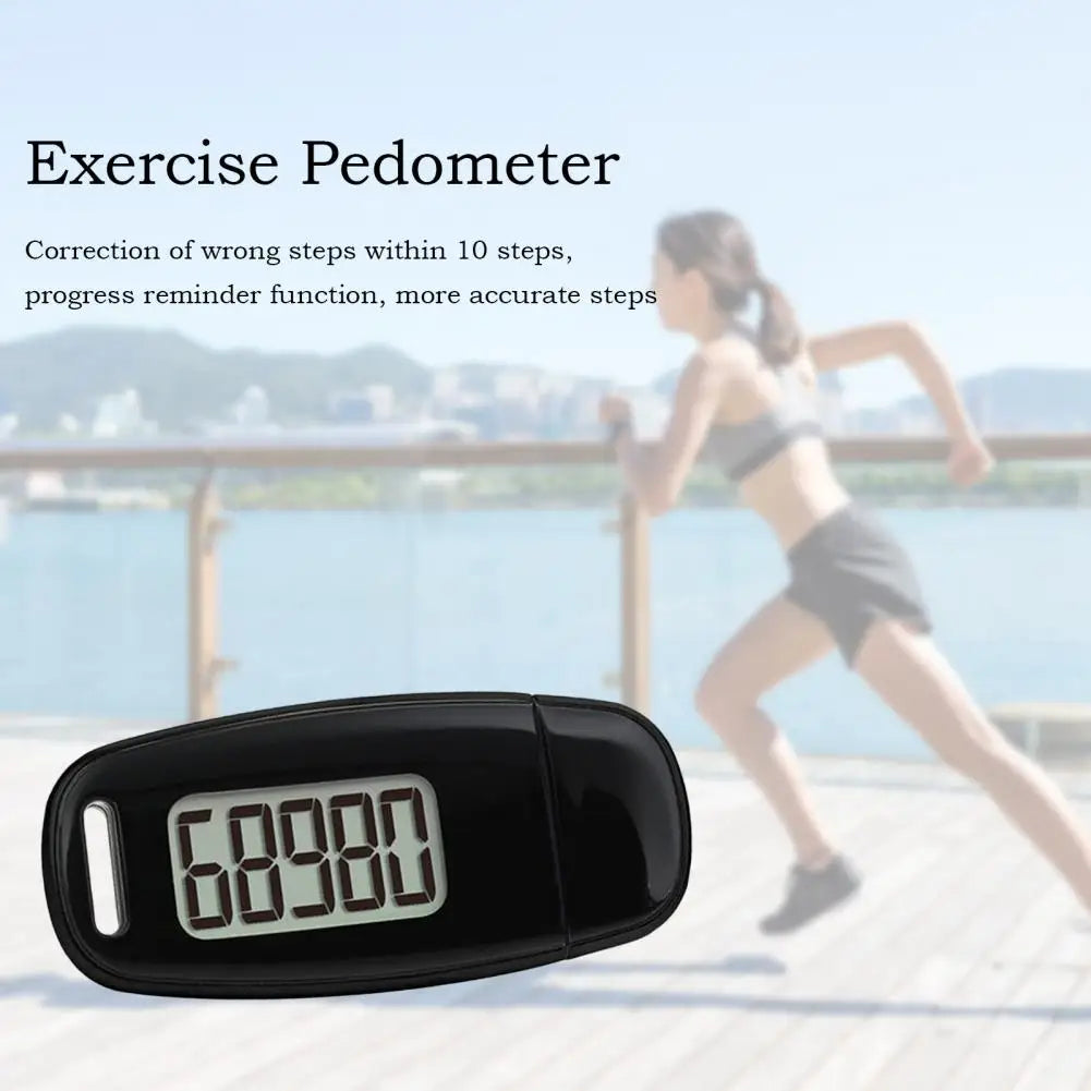 Mini Step Counter Compact Pedometer Compact Rechargeable 3d