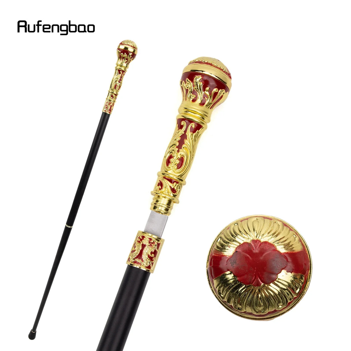 Colorful Luxury Round Handle Walking Stick with Hidden