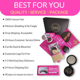 ISEE Human Hair Bundles With Closure 3 Bundles