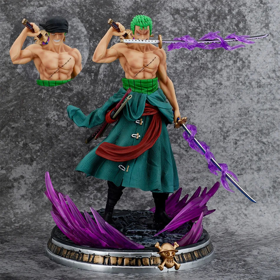 One Piece Figure 21cm Roronoa Zoro Double Headed