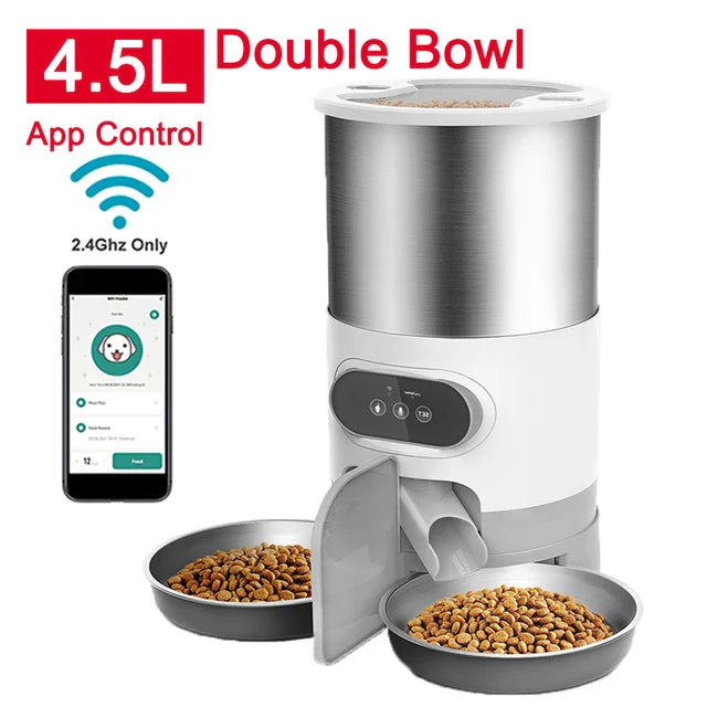 Cat Timing Feeder Smart APP Cat Feeder Stainless