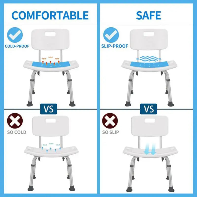 Non-slip Bath Chair Elderly Bath Tub Aid Seat