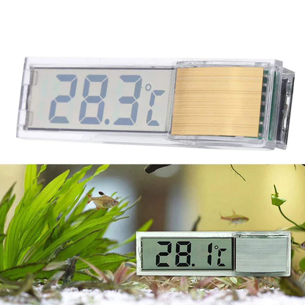Waterproof Aquarium Thermometer 3D Digital LCD Electronic Fish