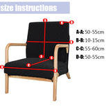 jacquard waterproof armrest chair cover wooden chair slipcover