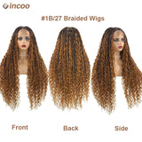 Boho Box Braid Wigs 613 Blonde 32 Inch