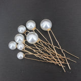 Fashion Metal U Shape Pearl Hairpin Clips Wedding
