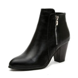 Ankle Boots Women's Fashion Coarse Heel Short Boots