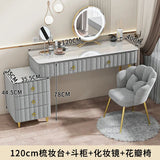 Luxury Nordic Dressing Table Mirror Chair Bedroom LED