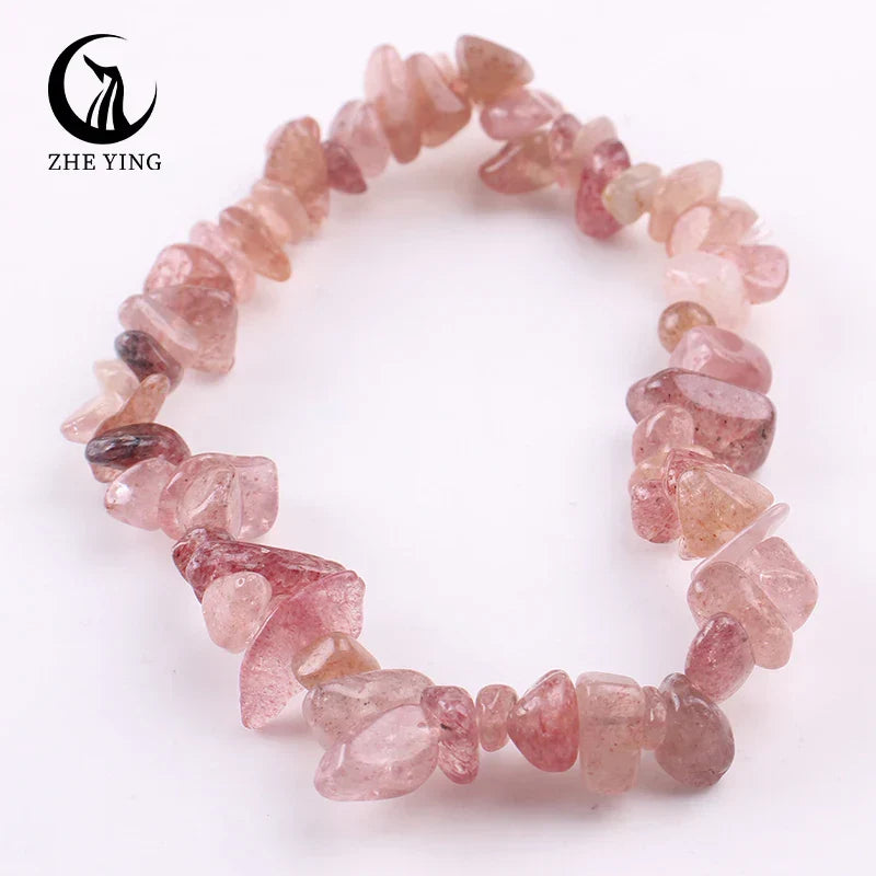 Stretch Natural 5-8mm Chips Bead Bracelet Healing Crystal