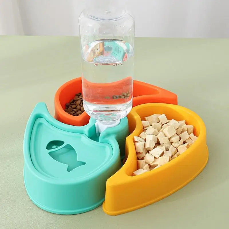 Cat Water And Food Bowl Cat Feeding &