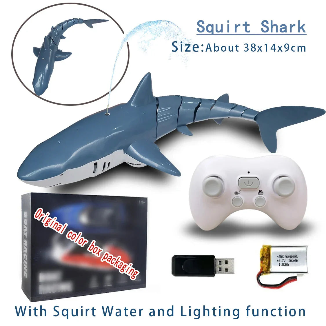 2.4G Radio Remote Control Shark Water Bath Toys